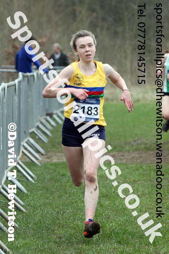 Womens under-17s Inter Counties Cross Country, Prestwold Hall, Loughborough. Photo: David T. Hewitson/Sports for All Pics